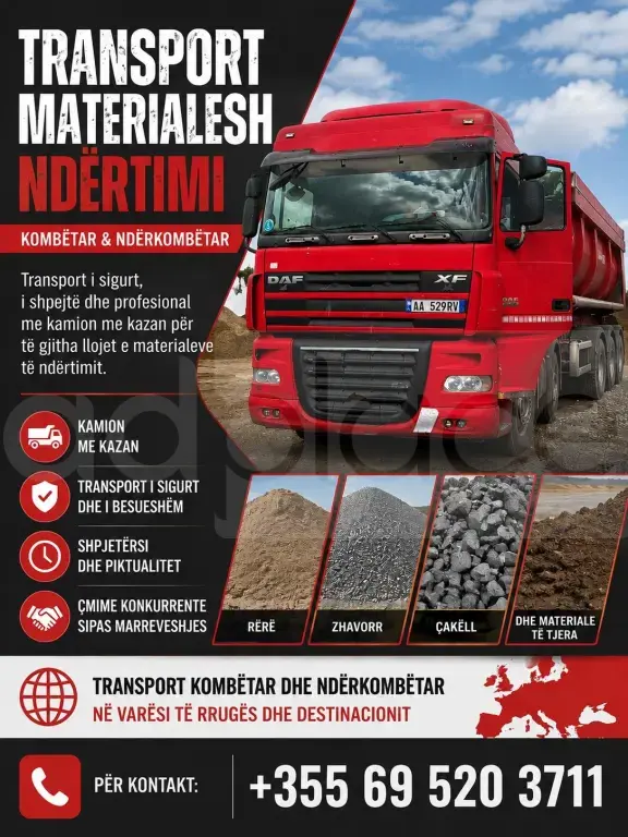 🚛 Shërbim Transporti me Kamion me Kazan