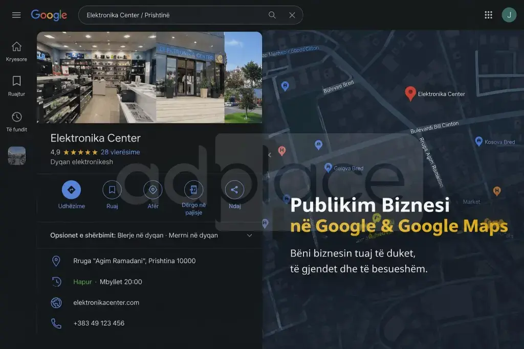 Publikim Biznesi ne Google & Google Maps