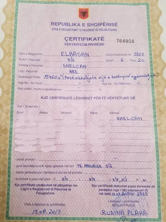 Parcela toke