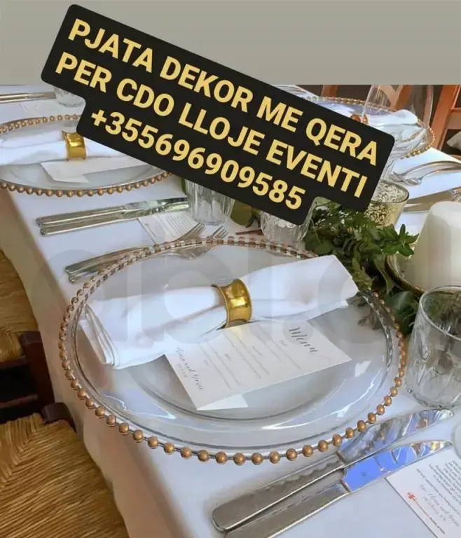 Pjata Kristal Me Qera Per Evente Tirane