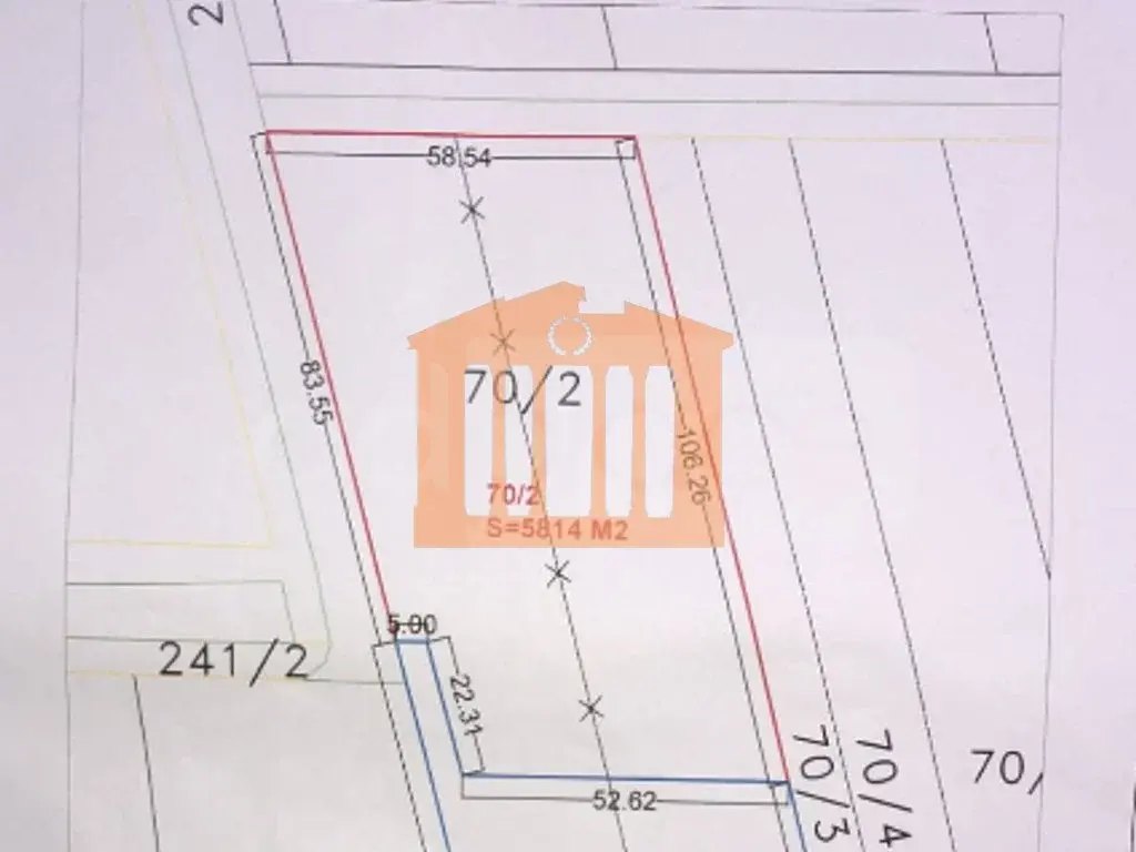Parcela toke 5814 m²