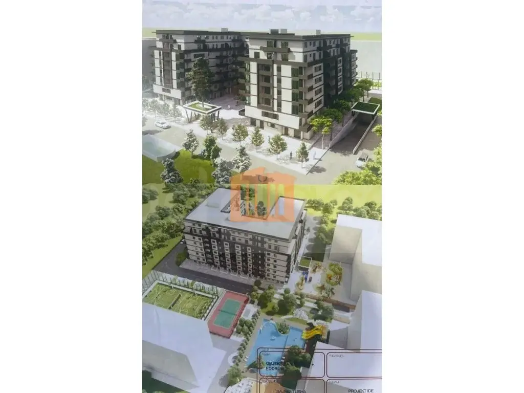 Apartament 1+2 dhoma 107 m² 1 kati