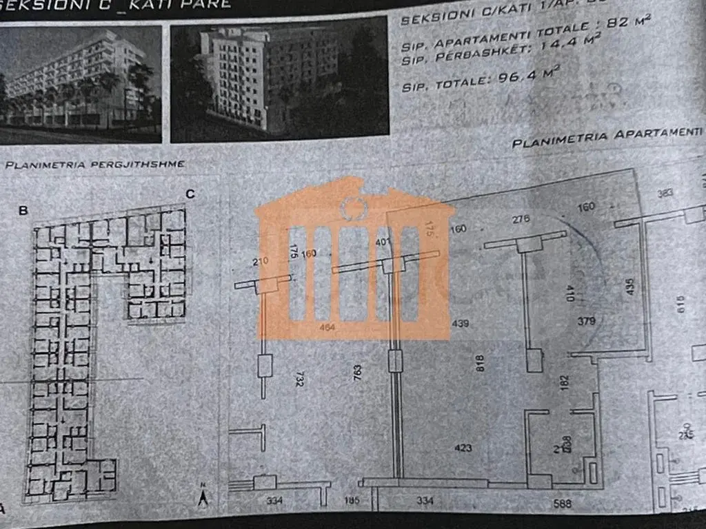 Apartament 1+1 dhoma 82 m² 1 kati
