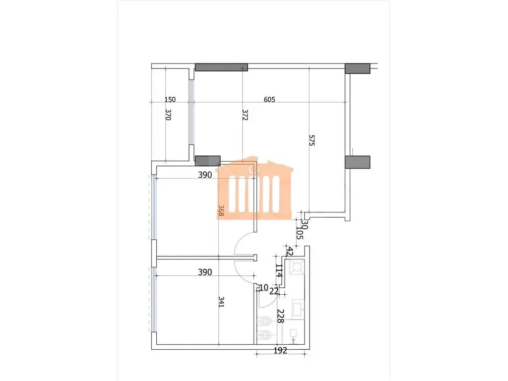 Apartament 1+2 dhoma 81 m² 7 kati