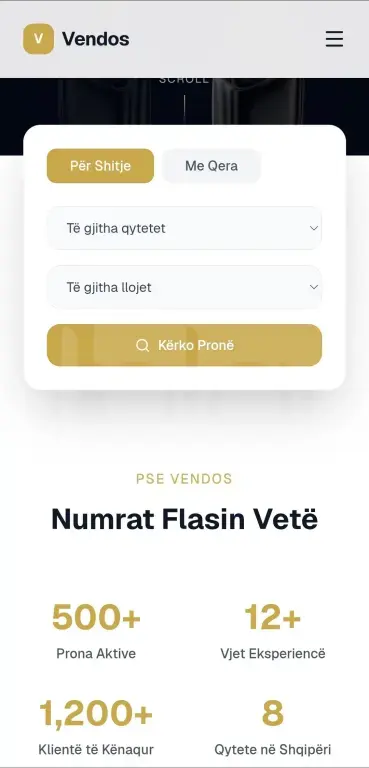 Ndertojmë website per agjensj immobiliare