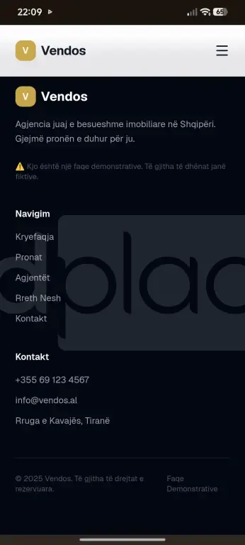 Ndertojmë website per agjensj immobiliare