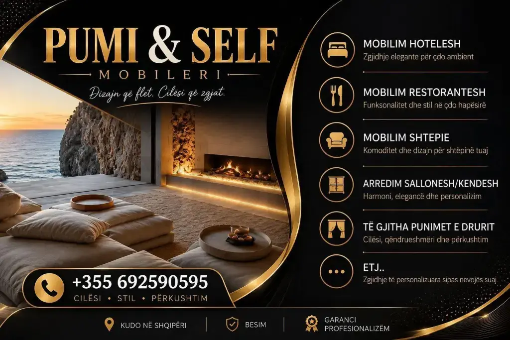 MOBILOJM ME PORORSI APARTAMENTE VILA BARE RESTORANTE HOTELE