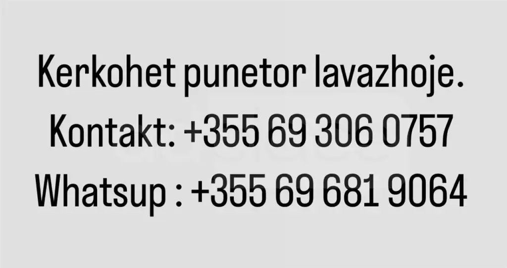 Kerkohet punetor lavazhoje