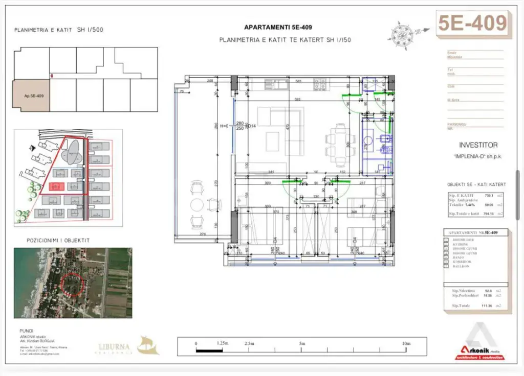 Apartament 111.36 m² 6 kati
