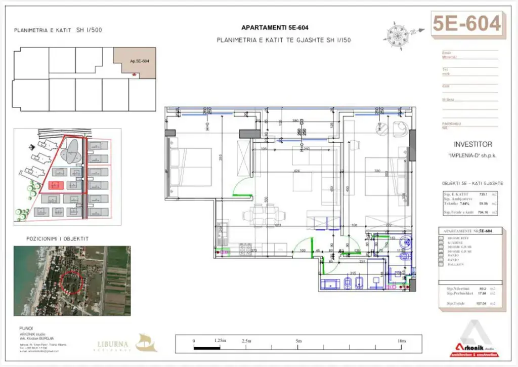 Apartament 107.04 m² 6 kati