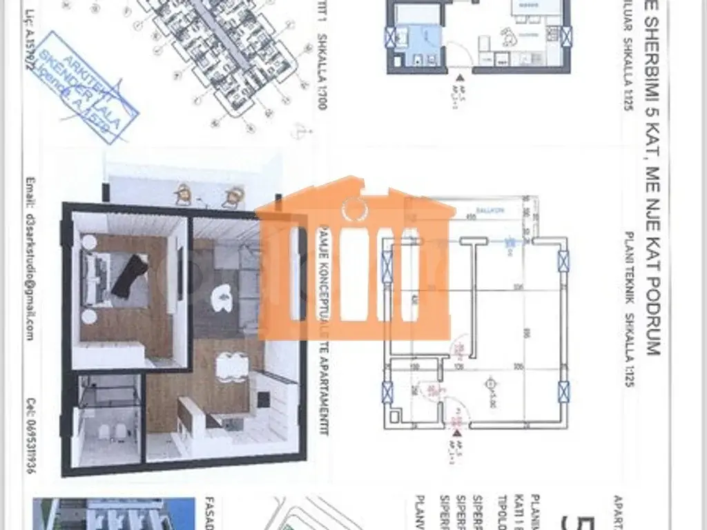 Apartament 61 m² 3 kati