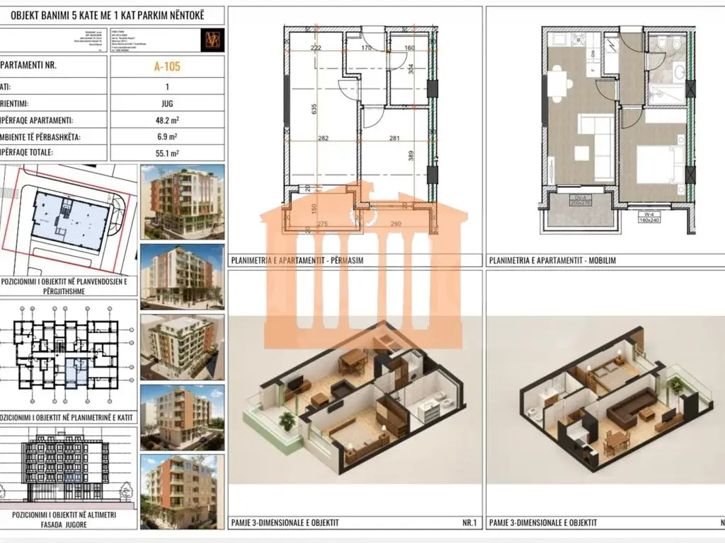 Apartament 48 m² 4 kati