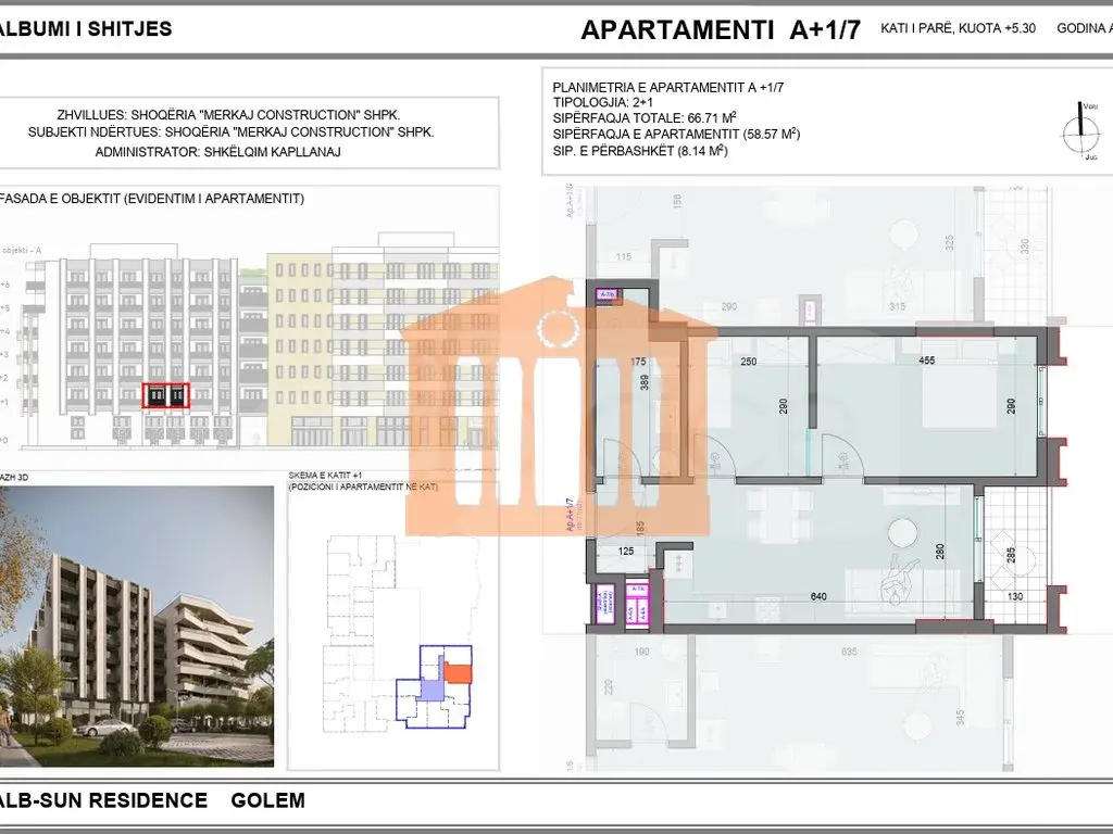 Apartament 59 m²