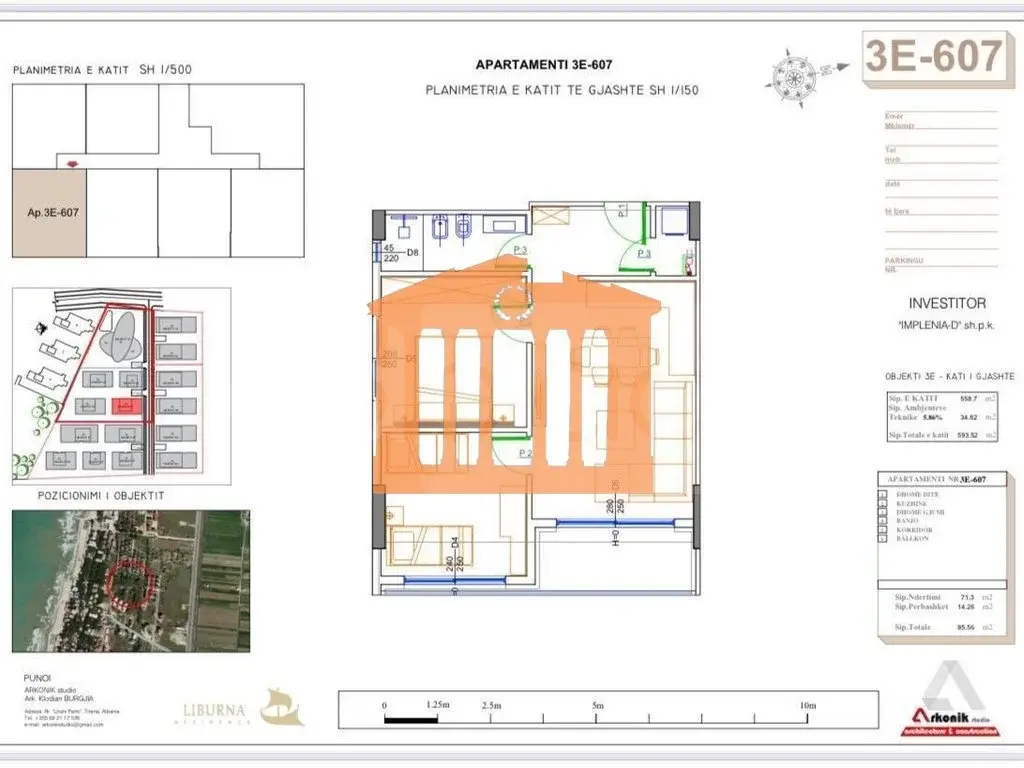 Apartament 71 m² 6 kati