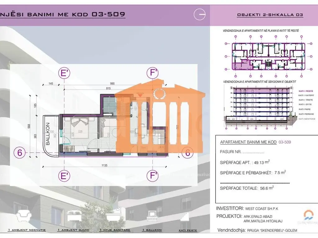 Apartament 49 m²