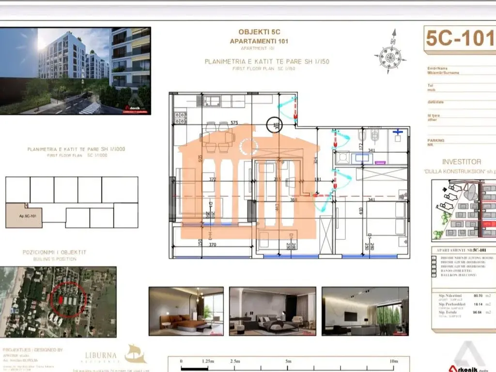 Apartament 81 m² 1 kati