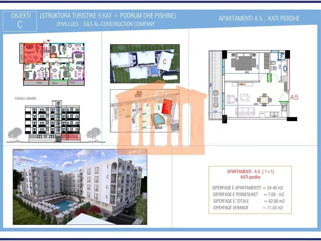 Apartament 54 m²