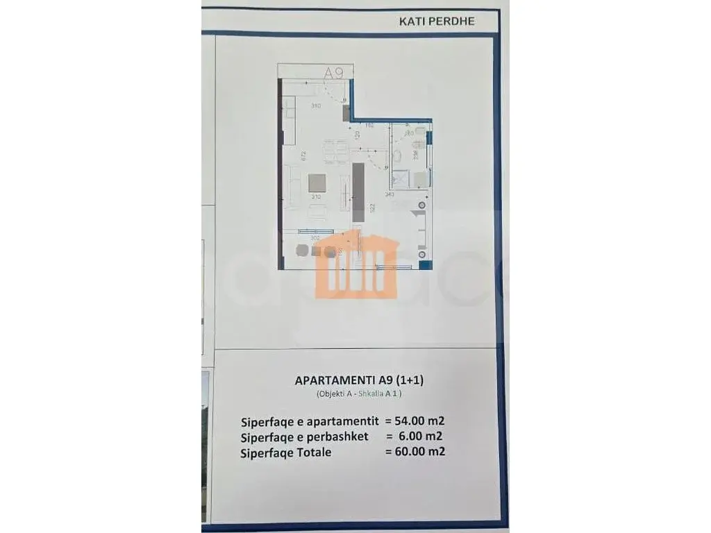 Apartament 54 m²