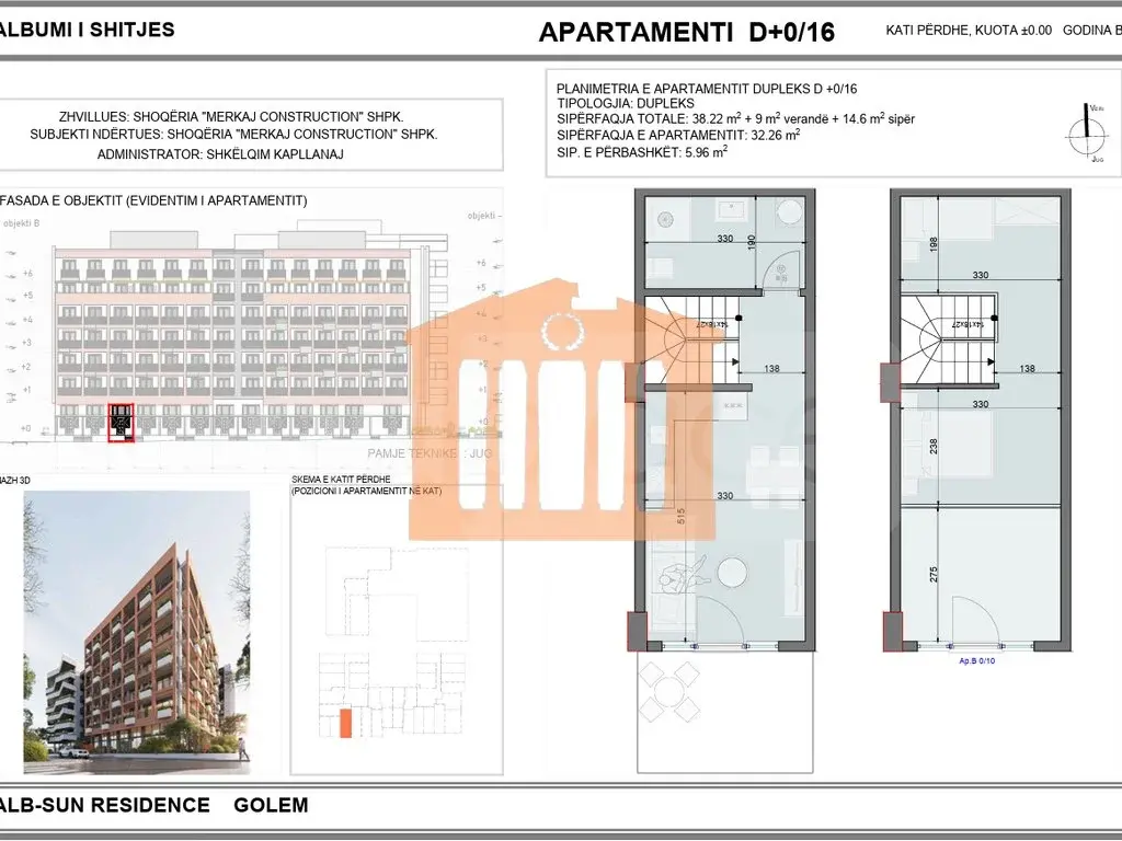 Apartament 44 m²