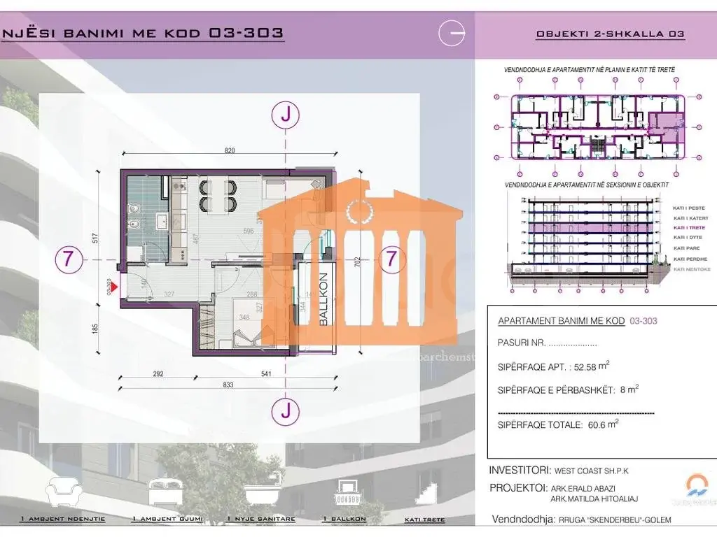 Apartament 53 m²