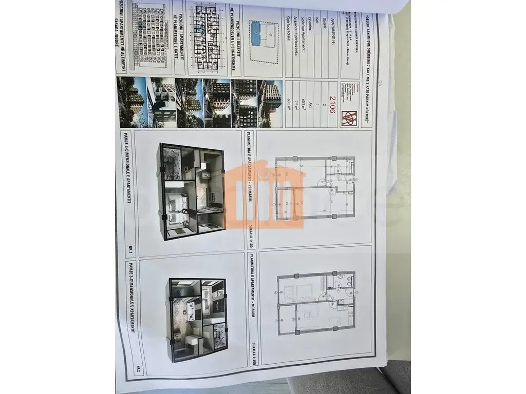 Apartament 61 m² 2 kati