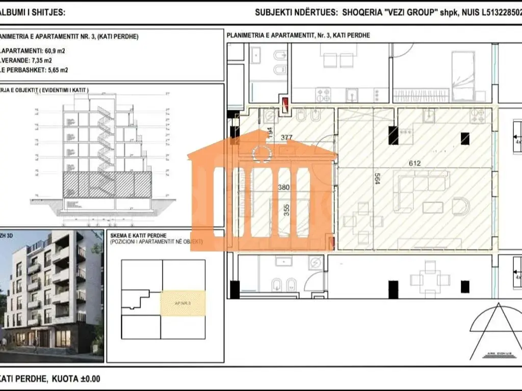 Apartament 61 m²