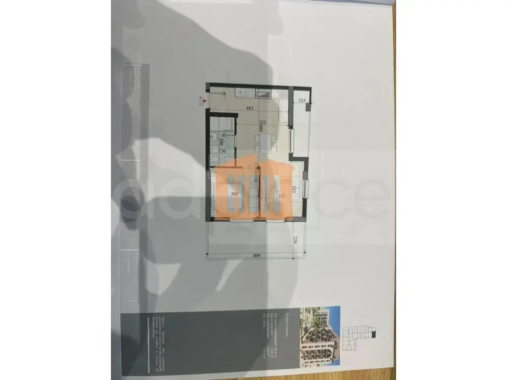 Apartament 1+1 dhoma 52 m² 1 kati