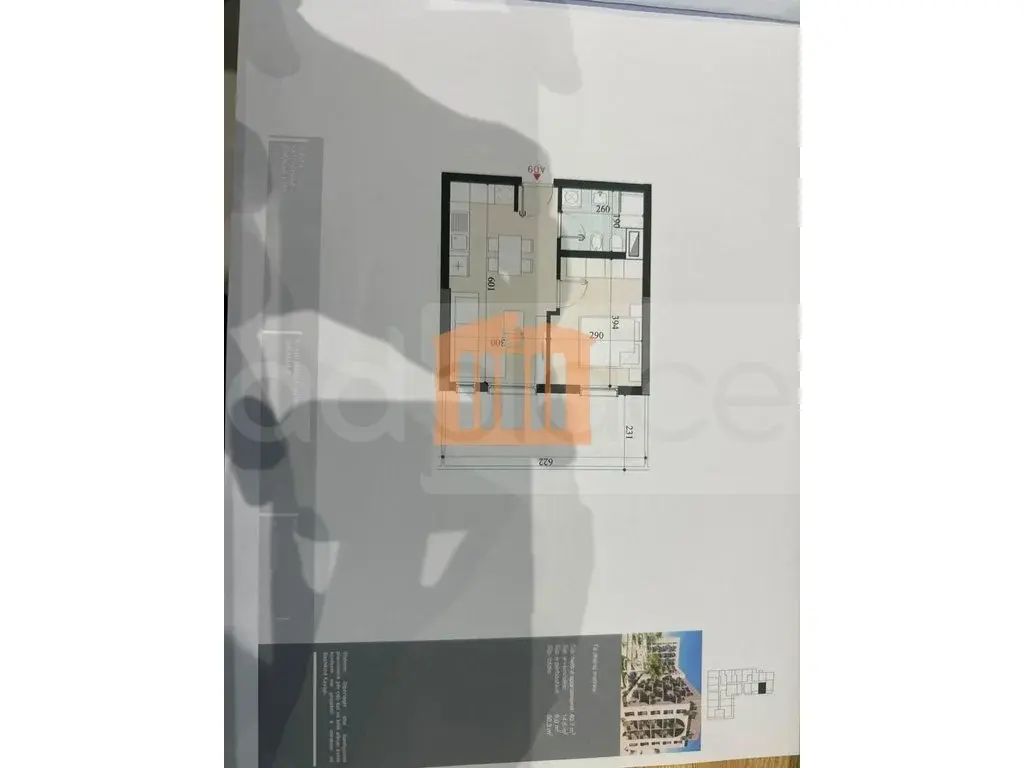 Apartament 1+1 dhoma 41 m² 1 kati