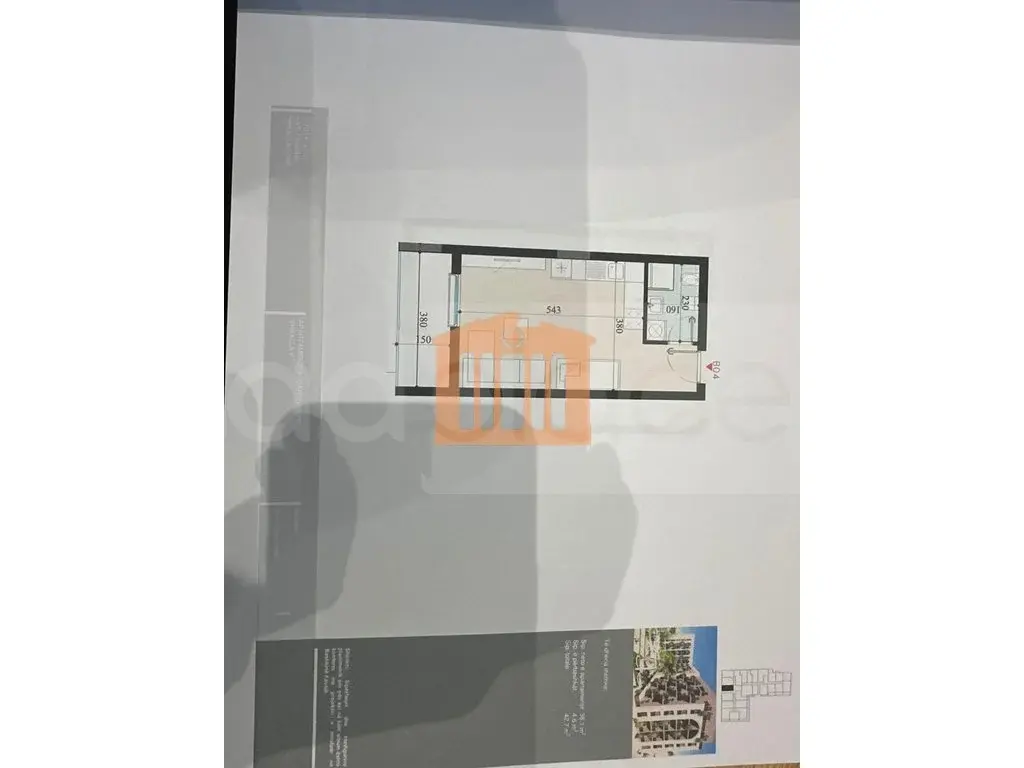 Apartament 1+1 dhoma 38 m² 1 kati