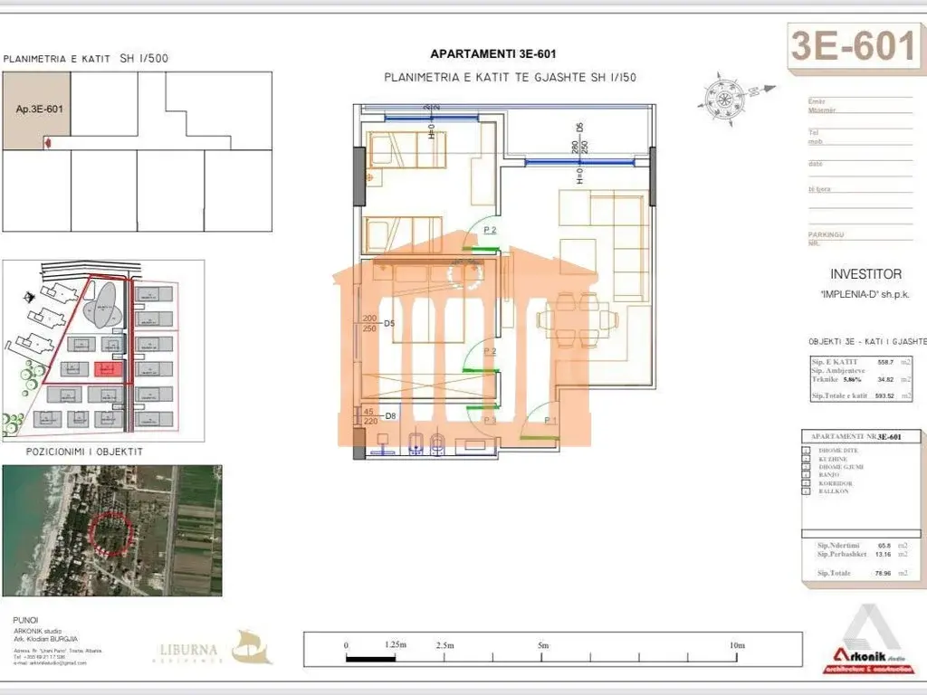 Apartment 1+1 room 66 m² 6 floor