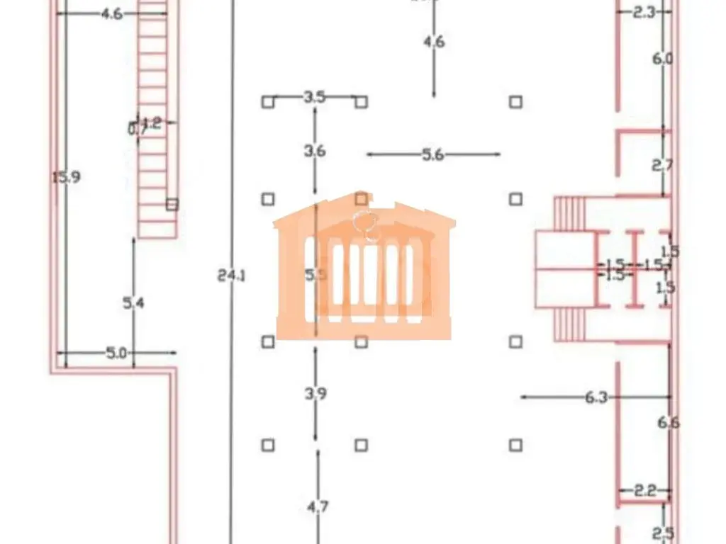 Garazh 601 m² -1 kati