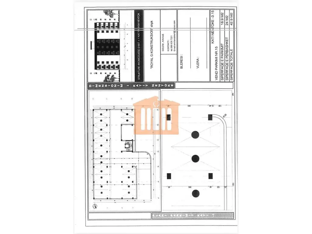 Apartament 1+1 dhoma 35 m² 3 kati