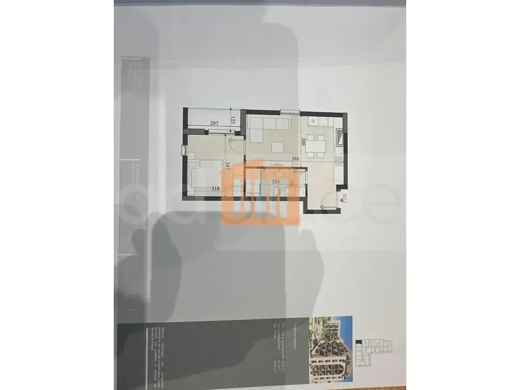 Apartament 1+1 dhoma 50 m² 1 kati
