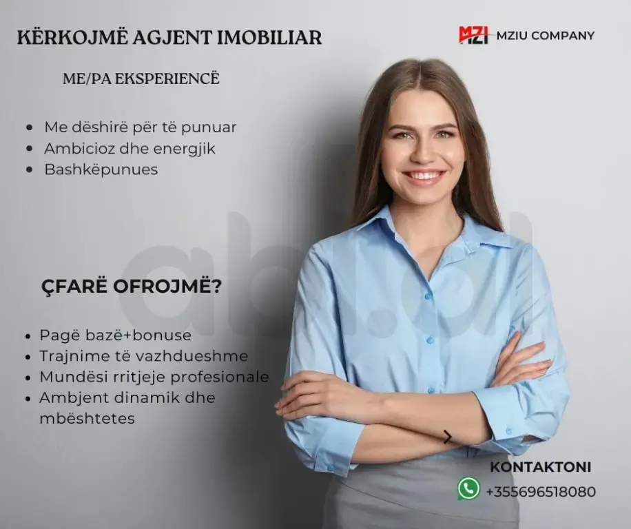 Po Kërkojmë Agjent Imobiliar!